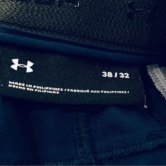 Under Armour Performance Golf Flat Front Men’s Blue Pants Size 38x32 - Picture 7 of 8